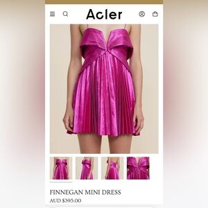 finnegan mini dress -acler